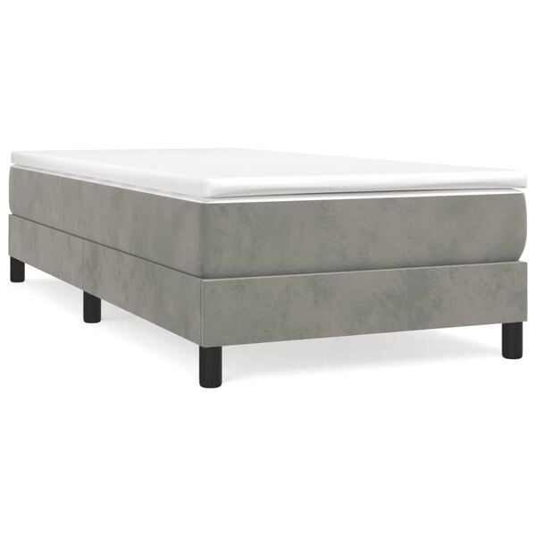 vidaXL Bed Frame Light Gray