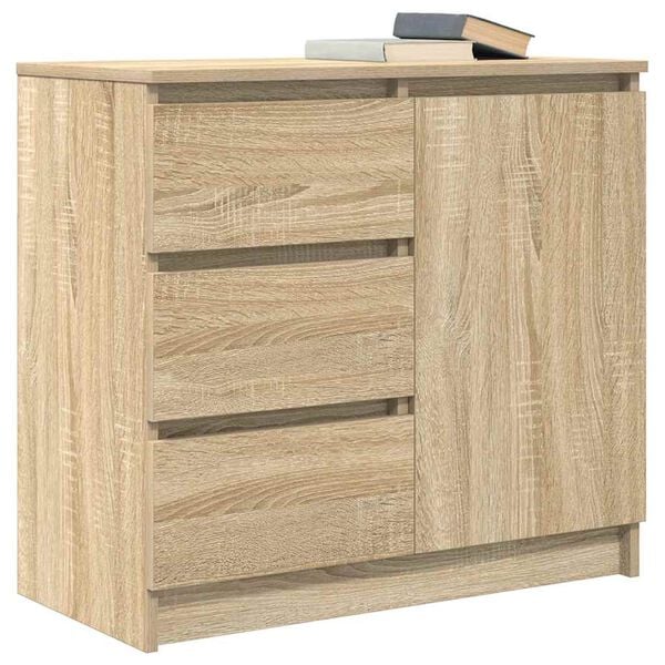 vidaXL Sideboard Sonoma oak Engineered wood Medium Sideboard