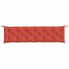 vidaXL Garden Bench Cushion Melange Red Polyester 78.7 in x 15.7 in