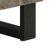 vidaXL TV Cabinet Black Solid Mango Wood Medium TV Cabinet Rectangular