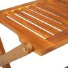 vidaXL Dining Set Natural wood Solid Acacia wood Set Collapsible