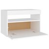 vidaXL Bedside Cabinet Set of 2 White Engineered wood Standard