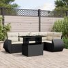 vidaXL Garden Sofa Set Black