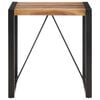 vidaXL Dining Table Acacia wood finish, Black legs Solid Acacia wood
