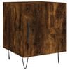 vidaXL Bedside Cabinet Smoked Oak Engineered Wood Compact