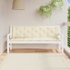 vidaXL Garden Bench Cushion Set of 2 Cream White