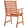 vidaXL Outdoor Chair Set of 3 Natural wood Solid acacia wood One Size