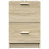 vidaXL Sink Cabinet Sonoma oak Engineered Wood Medium Bathroom Cabinet
