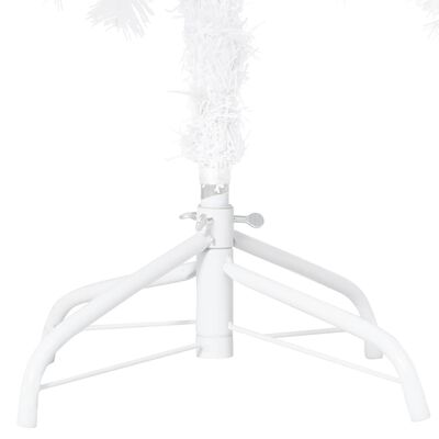 vidaXL Artificial Pre-lit Christmas Tree with Ball Set White 94.5"