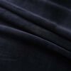 vidaXL Blackout Curtain with Metal Rings Velvet Black 114.2x96.5"