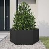 vidaXL Garden Planter Black Steel Large Durable Garden Planter