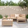 vidaXL 5 Piece Patio Lounge Set with Cushions Solid Wood Pine