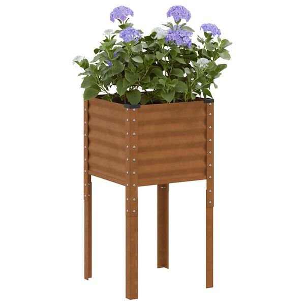vidaXL Garden Planter Normal metal color (will rust over time)