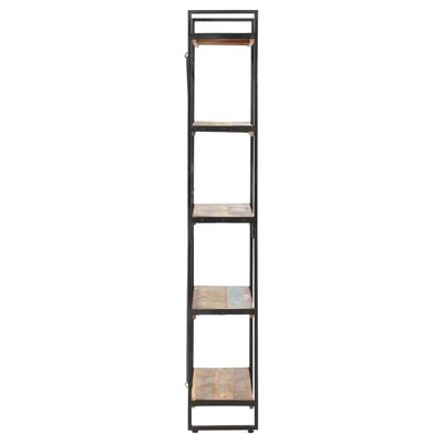 vidaXL 5-Tier Bookcase 35.4"x11.8"x70.9" Solid Reclaimed Wood