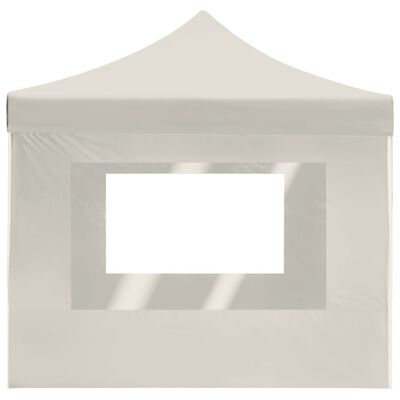 vidaXL Professional Folding Party Tent with Walls Aluminum 14.8'x9.8' Cream