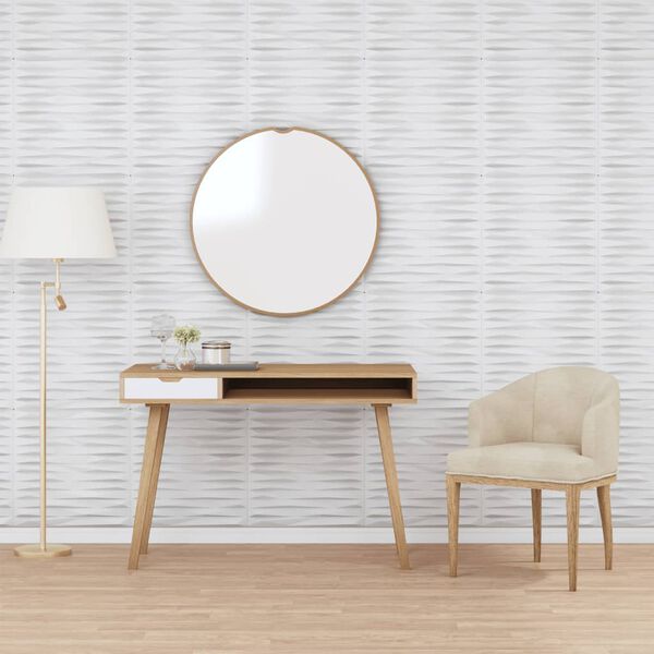vidaXL Wall Panels 48 pcs White 19.7"x19.7" XPS 129.2 ft² Stone