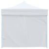 vidaXL Folding Pop-up Party Tent with 8 Sidewalls 9.8‘x29.5‘ White