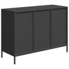 vidaXL Sideboard Black Cold-rolled Steel Medium Sideboard Rectangular