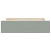 vidaXL Bed Drawer Light grey Engineered wood, Velvet (100% polyester)