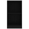 vidaXL Bookshelf Black Engineered wood Compact Bookshelf Rectangular