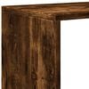 vidaXL Room Divider Bookcase Smoked oak Engineered wood 3-Tier