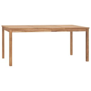 vidaXL Dining Table Warm brown Solid teak wood 70.9 x 35.4 x 30.3 in