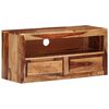 vidaXL TV Cabinet Natural Acacia Solid Acacia Wood Medium TV Cabinet