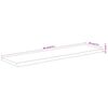 vidaXL Wall Shelf Natural wood Solid acacia wood 23.6x7.9 in Durable