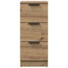 vidaXL Sideboard Set of 2 Artisan Oak Engineered Wood Small Sideboard
