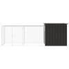 vidaXL Chicken Cage Anthracite Galvanized Steel Large Adjustable