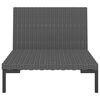 vidaXL Garden Sofa Dark grey