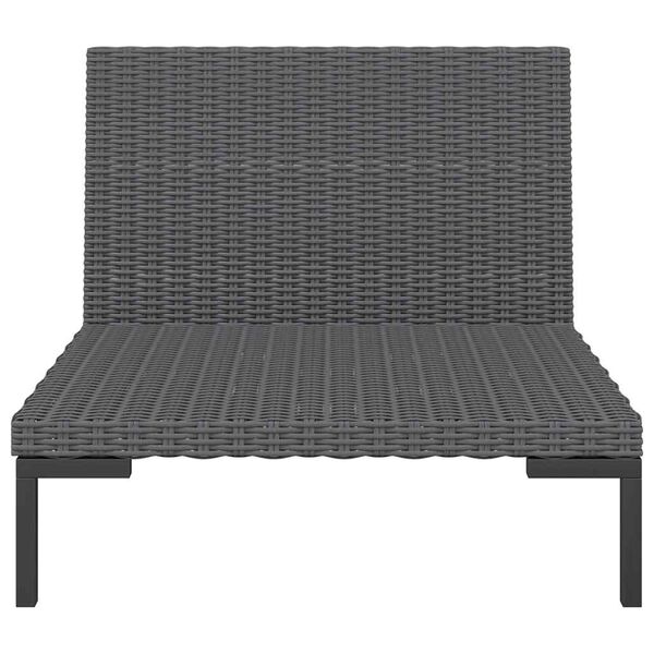 vidaXL Garden Sofa Dark grey