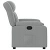 vidaXL Recliner Chair Light Grey Fabric (100% polyester), metal, plywood