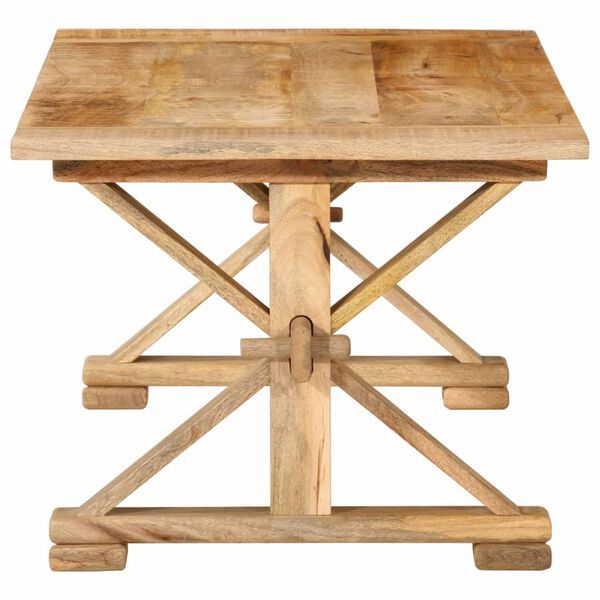 vidaXL Coffee Table Natural Mango Wood Solid Mango Wood Medium