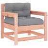 vidaXL Garden Chair Grey Solid Douglas Fir Wood Medium Modular