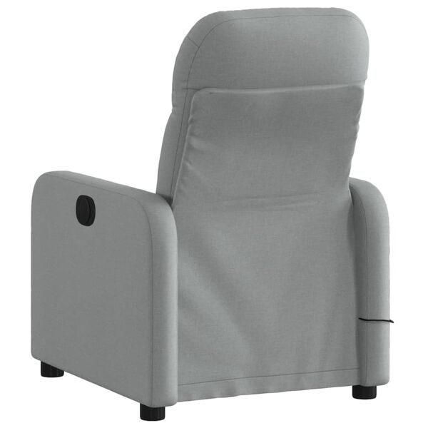 vidaXL Massage Recliner Chair Light Grey