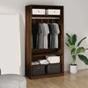 vidaXL Wardrobe Brown Oak Engineered Wood Standard Wardrobe