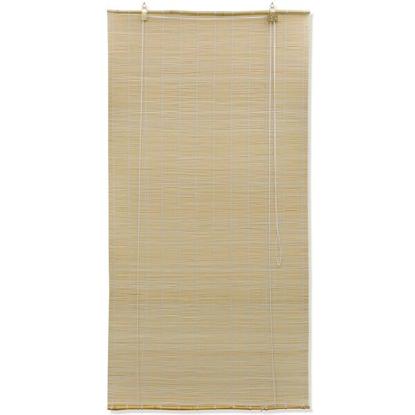 vidaXL Natural Bamboo Roller Blinds 47.2"x63"