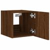 vidaXL TV Wall Cabinet Set of 2 Brown Oak Engineered wood