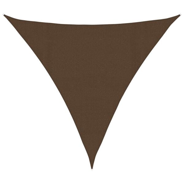 vidaXL Sun Sail Brown High-density polyethylene (HDPE) Large