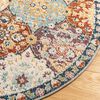 vidaXL Rug Multicolor 100% Polypropylene 78.7 in diameter