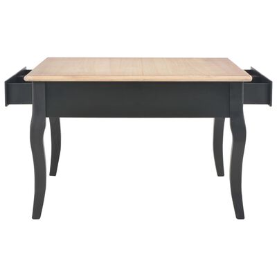 vidaXL Coffee Table Black 31.5"x31.5"x19.7" Wood