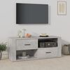 vidaXL TV Cabinet Concrete gray Engineered wood Medium TV Cabinet