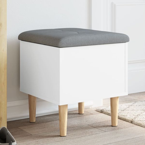 vidaXL Storage Bench White