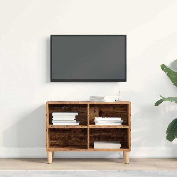 vidaXL TV Cabinet Old wood 27.36 x 11.81 x 19.69 in Engineered Wood
