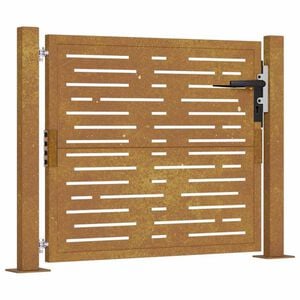 vidaXL Garden Gate 41.3x41.3" Corten Steel Square Design