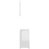 vidaXL Bathroom Furniture Set High gloss white Engineered wood Medium