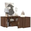 vidaXL Corner Cabinet Brown Oak Engineered Wood Medium Corner Cabinet