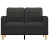 vidaXL 2-seater Sofa Black Polyester fabric, Metal, Textilene