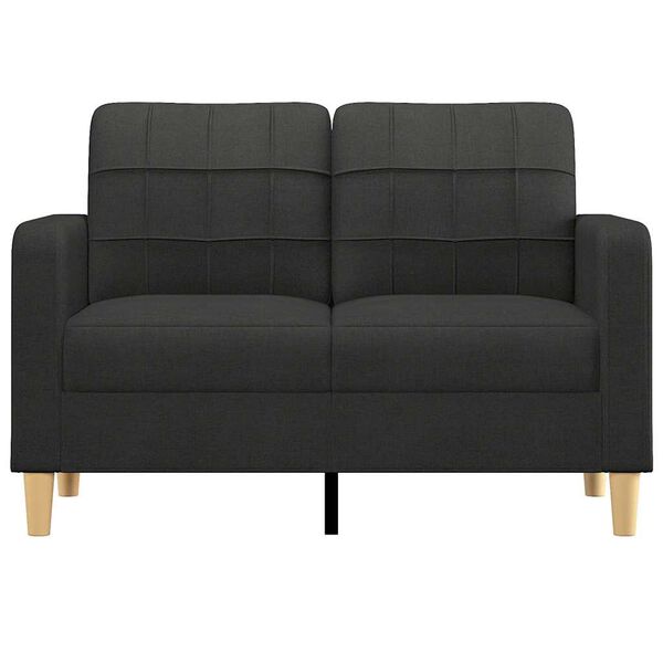vidaXL 2-seater Sofa Black Polyester fabric, Metal, Textilene